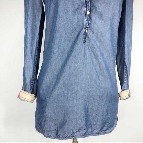 Authentic Burberry Brit Denim Button Tunic Dress - Picture 5 of 8